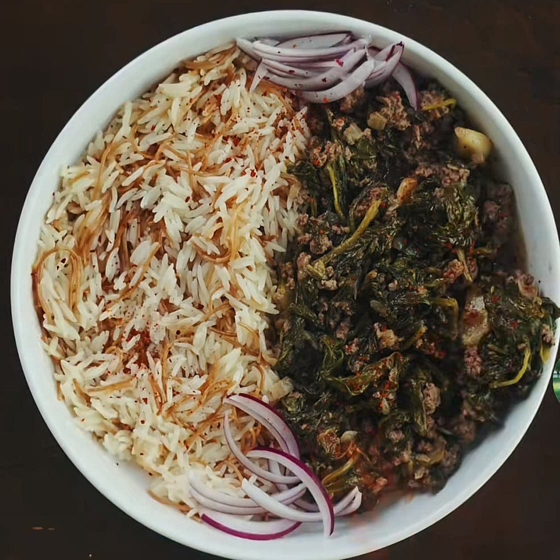 Spinach stew 