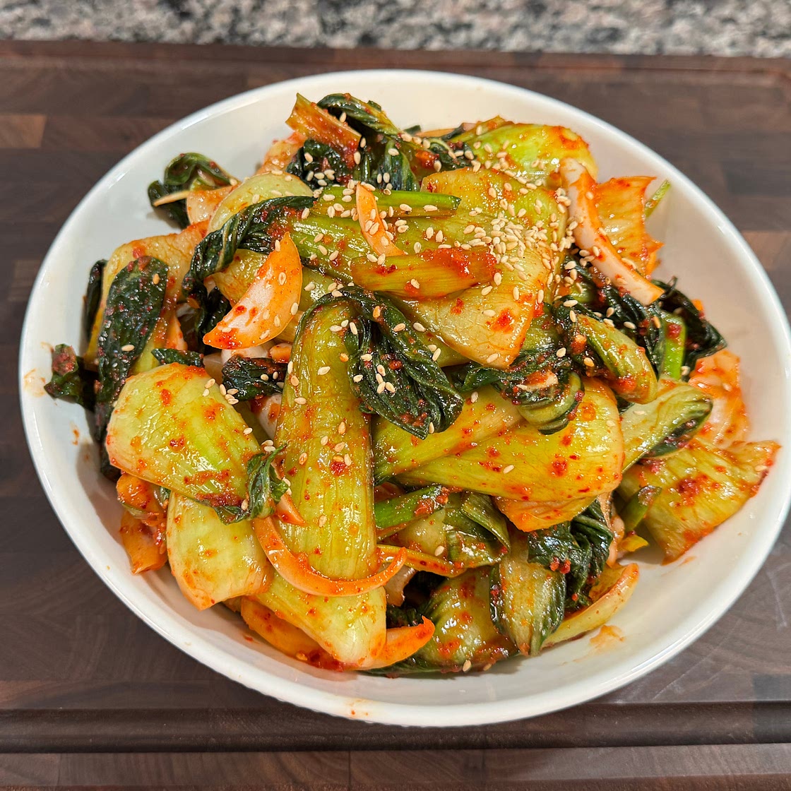 처음 먹고 깜짝 놀랐어요… 청경채김치가 이렇게 맛있다니!