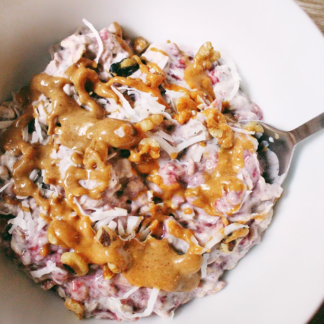 PB&J Overnight Oats