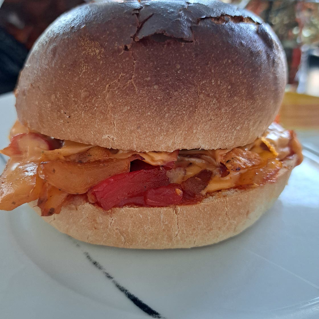 Chicken Fajita Burger