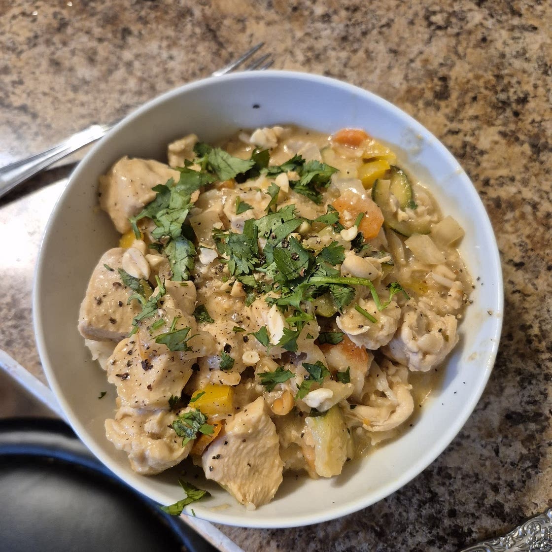 Thai Peanut Curry with Chicken