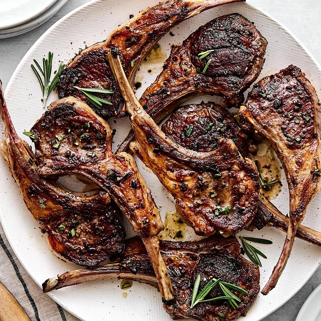 Garlic Rosemary Grilled Lamb Chops