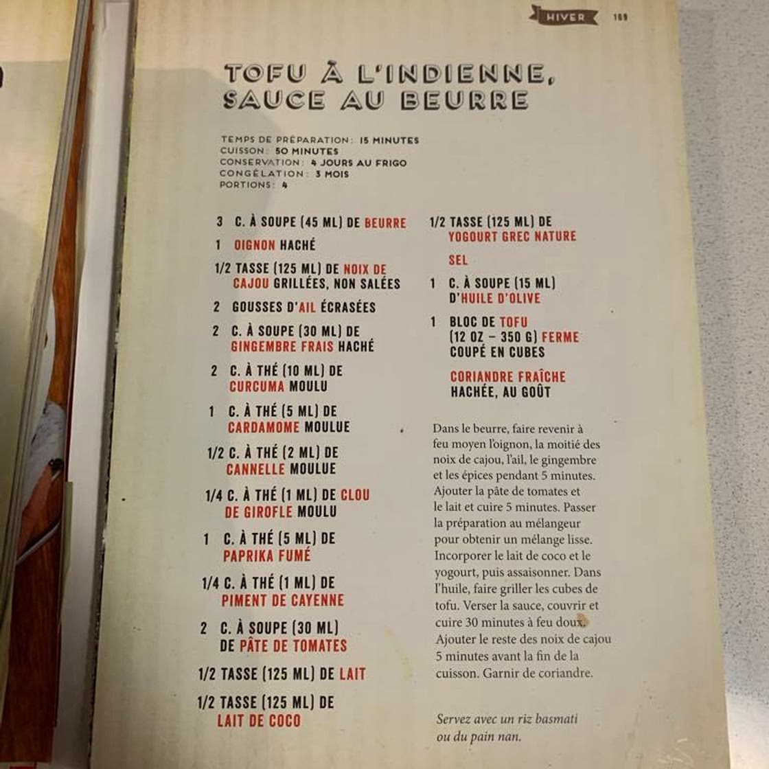 Tofu au beurre de Joël Legendre