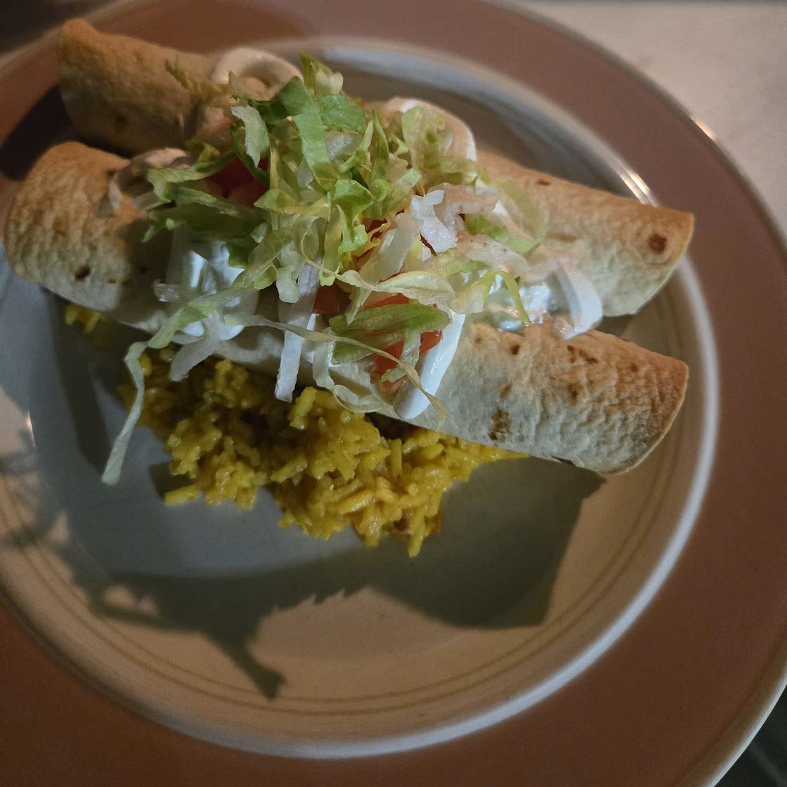 Chicken and cheese baked taquitos (booraks in kurdish)