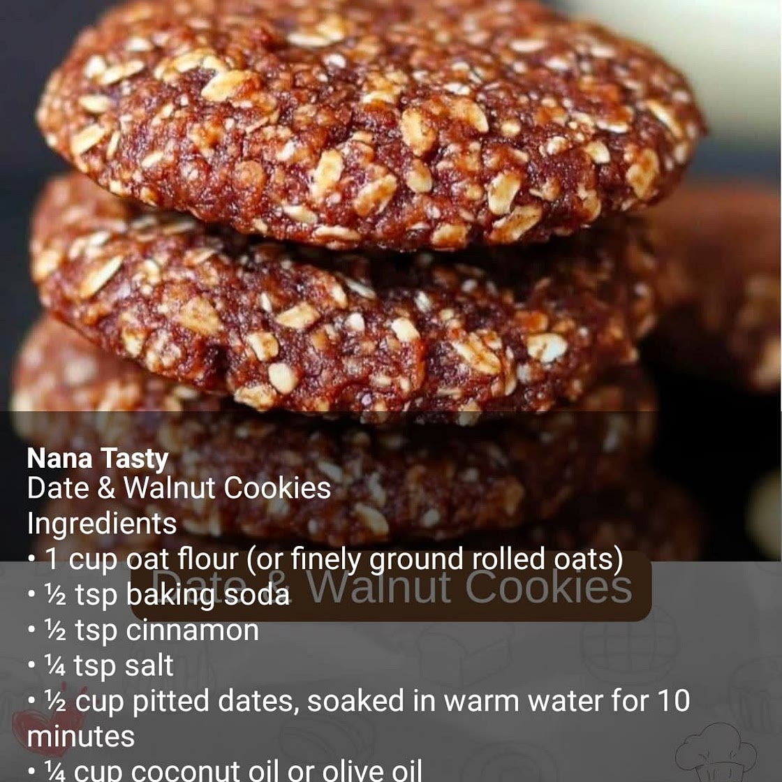 Date and Walnut Cookies
