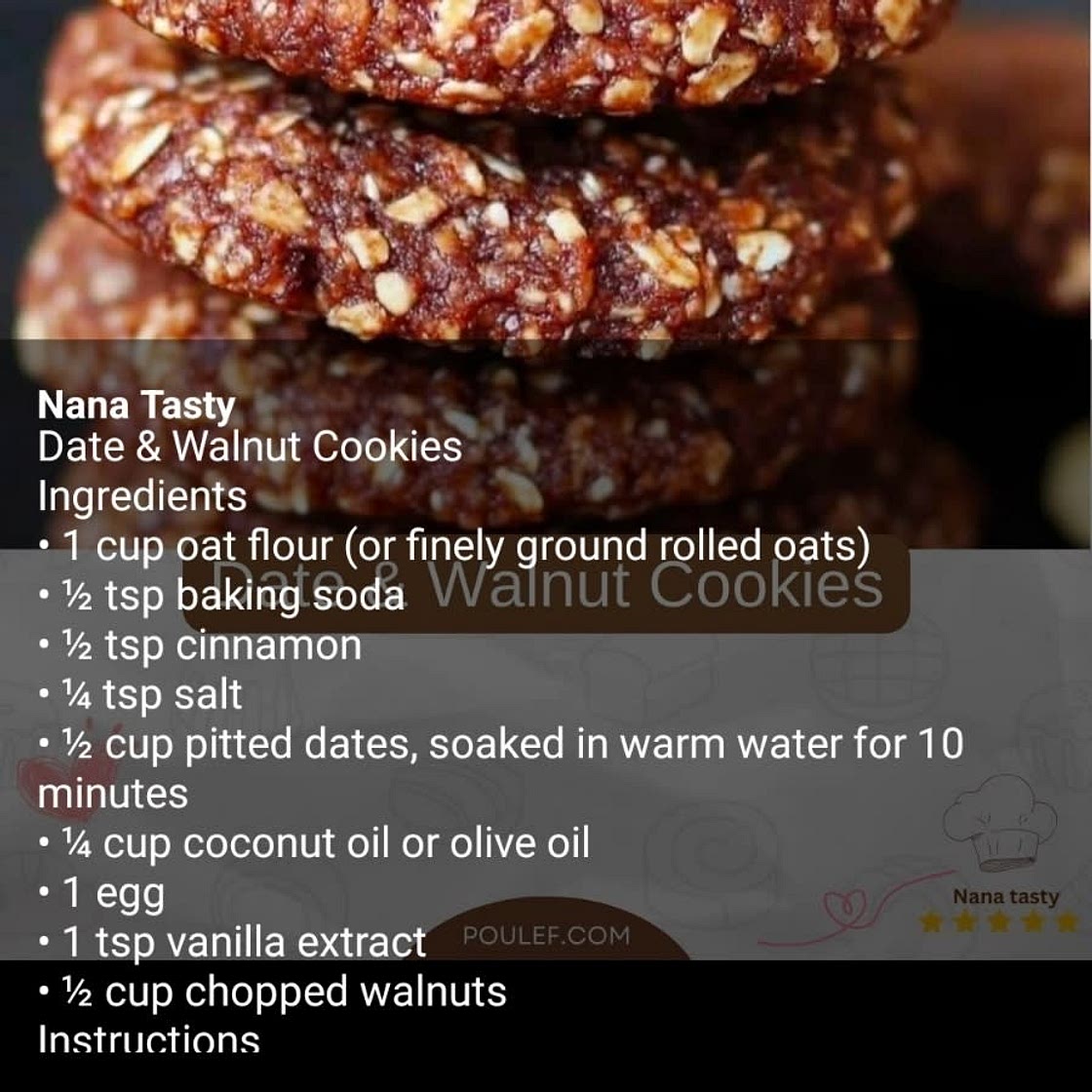 Date and Walnut Cookies