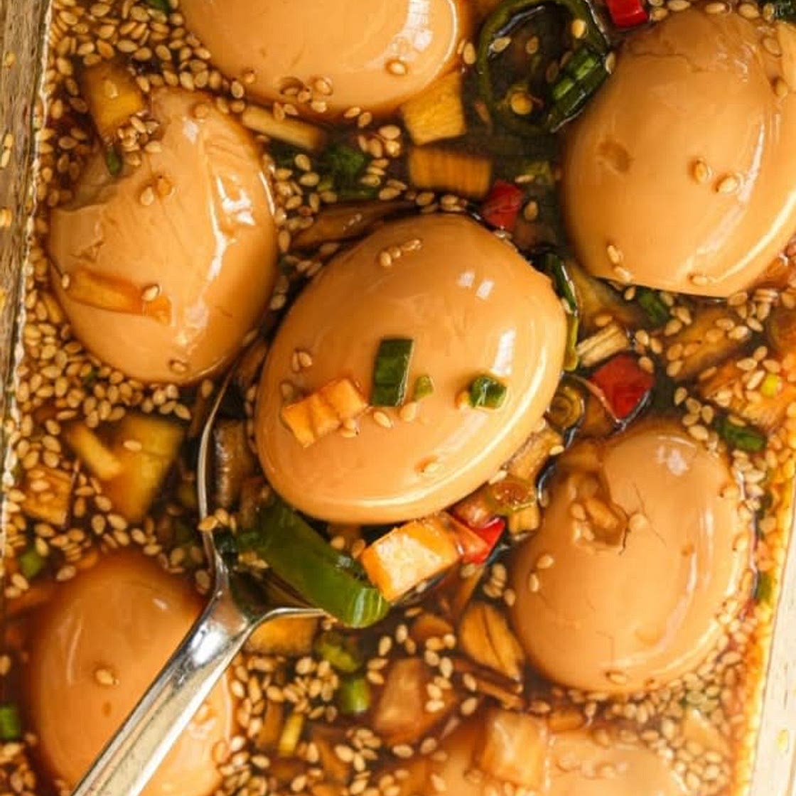 Drunk Eggs (Soy-Marinated Boiled Eggs)