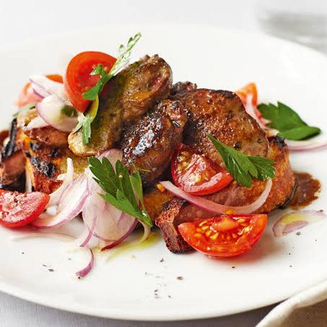 Spicy Tomato Chicken Livers