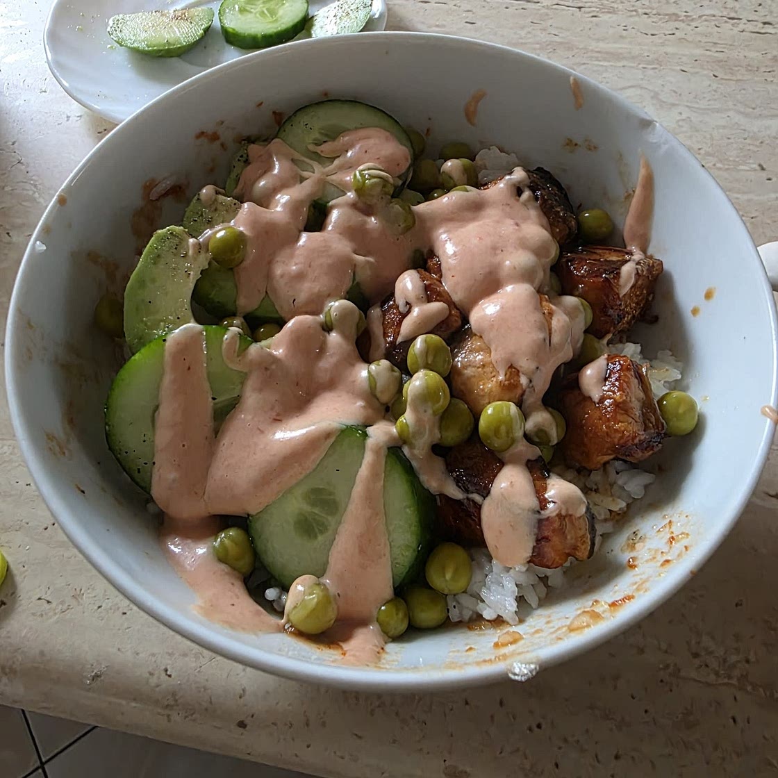 Honey Sriracha Salmon Bowls
