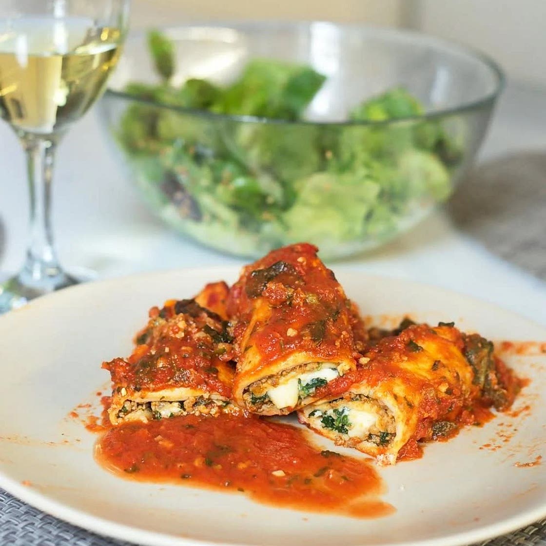 Cannelloni ricotta épinards 