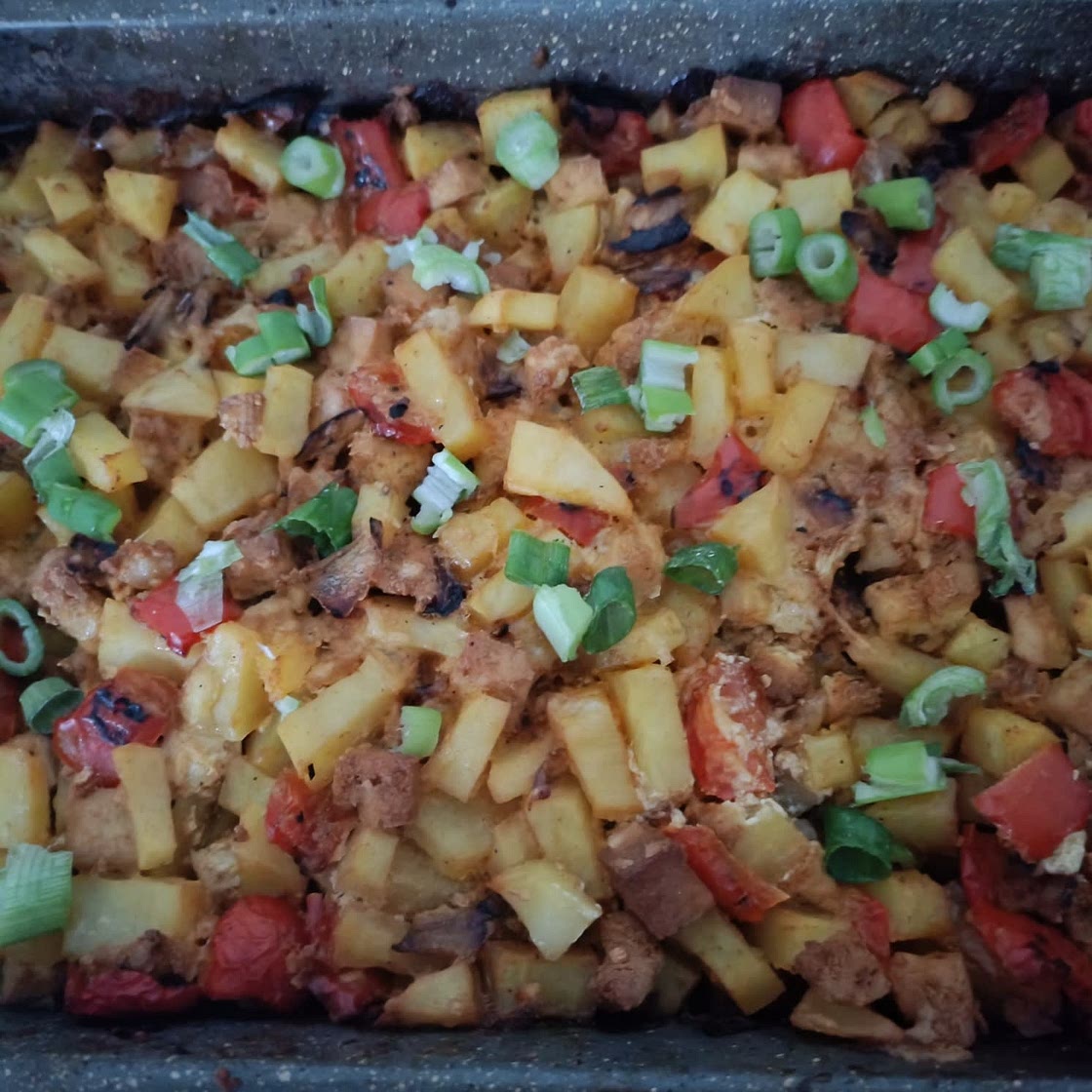 Vegan Loaded Breakfast Casserole