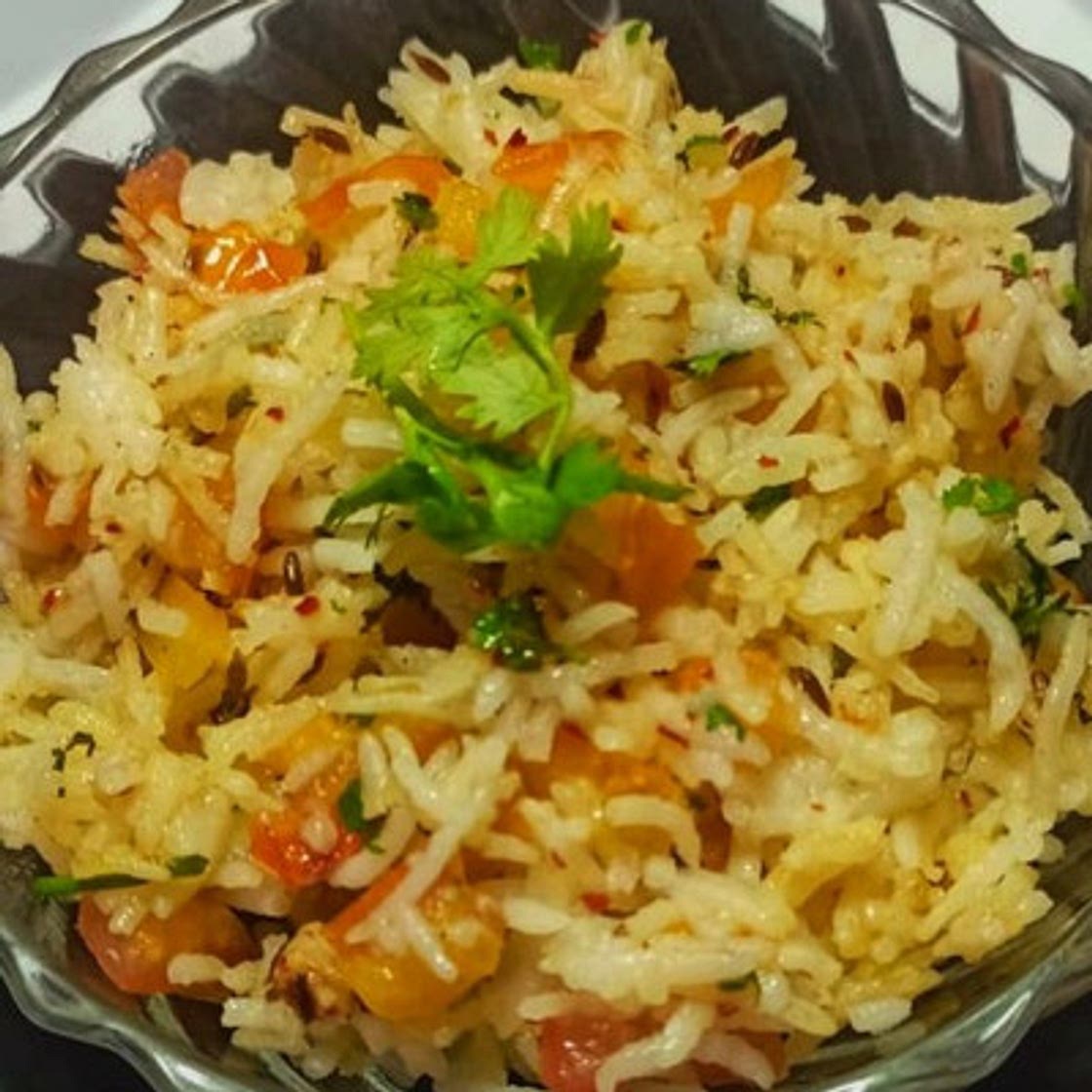 टोमाटोराइस (tomato rice recipe in hindi)