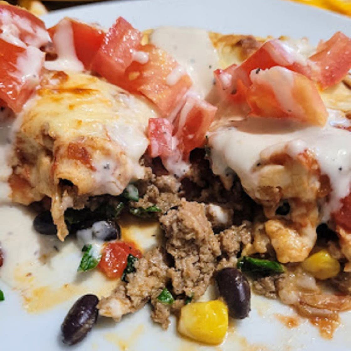 Ground Chicken Enchiladas