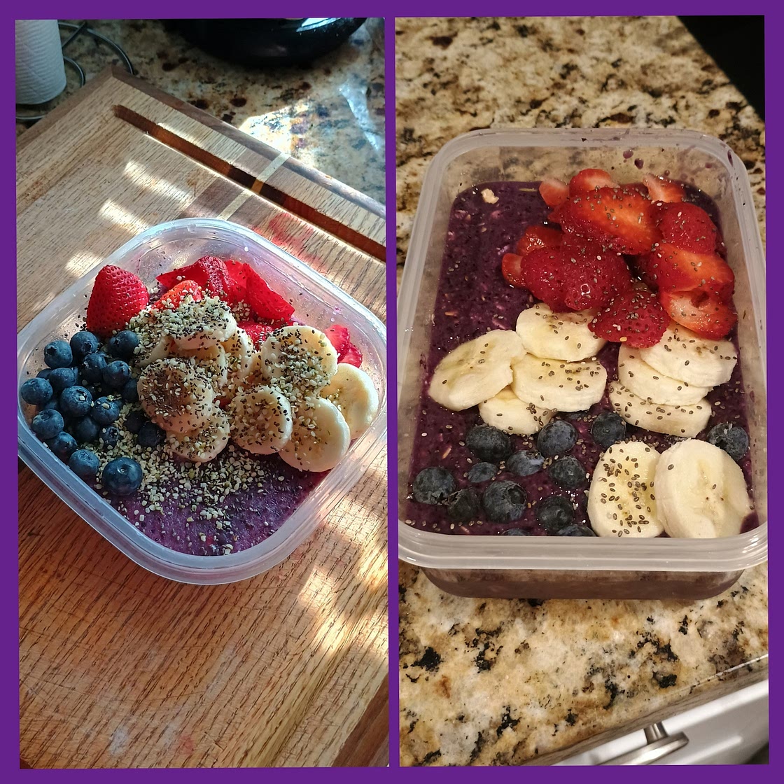 Oatmeal Berry Smoothie Bowl