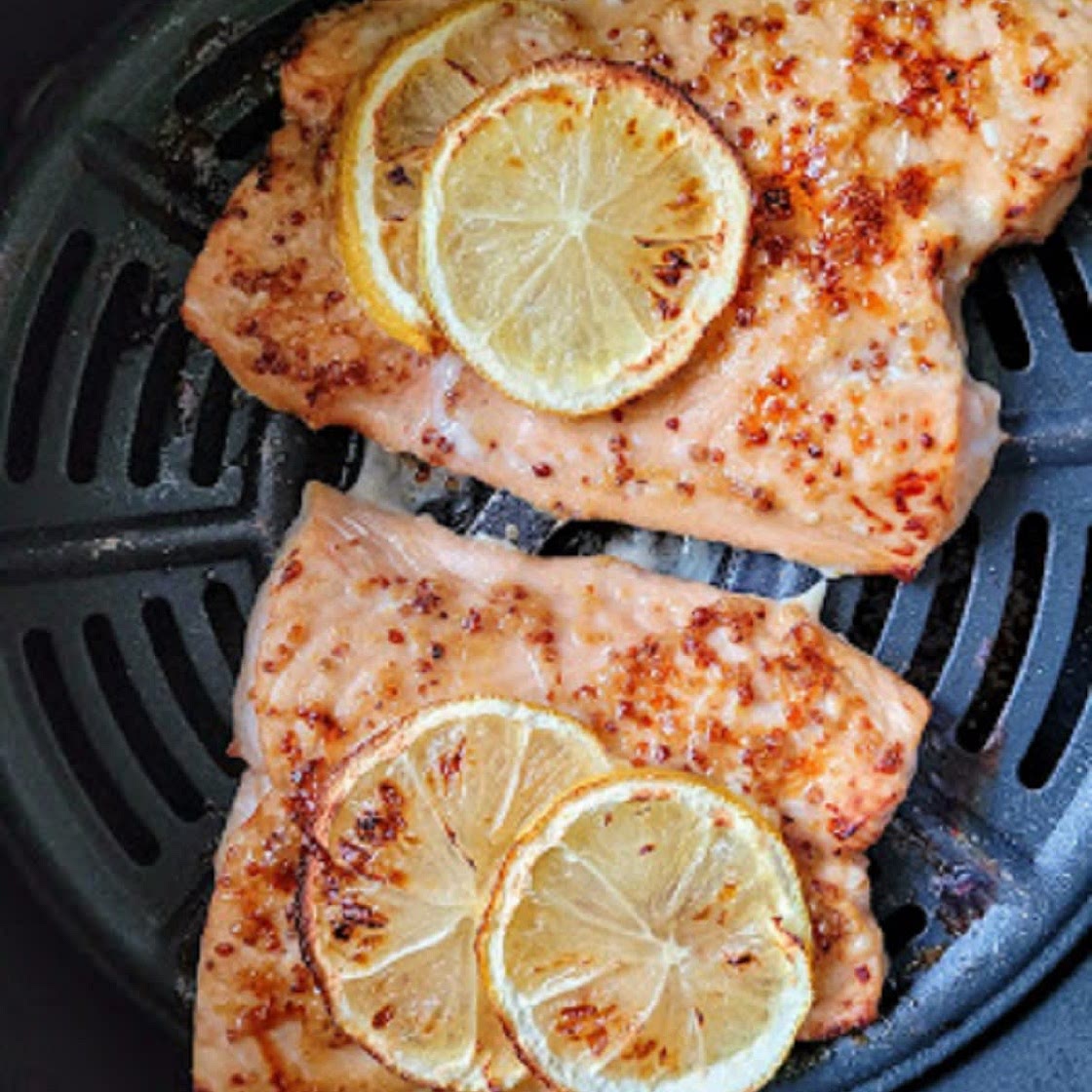 Honey Mustard Air Fryer Salmon