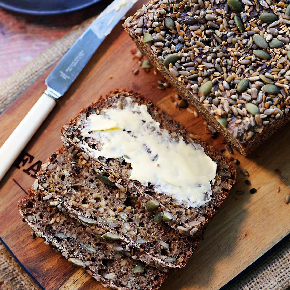 Easy Slow Cooker Danish Sourdough Rye Bread (Rugbrød)