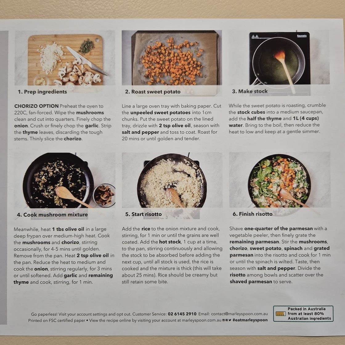 Roast Sweet Potato & Chorizo Risotto