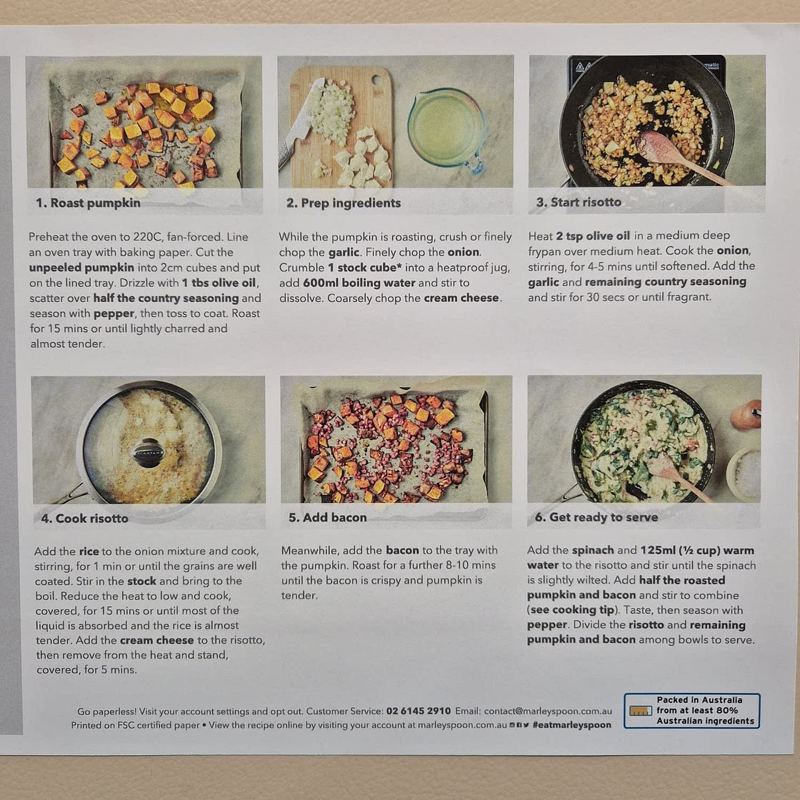 Pumpkin & Bacon Risotto