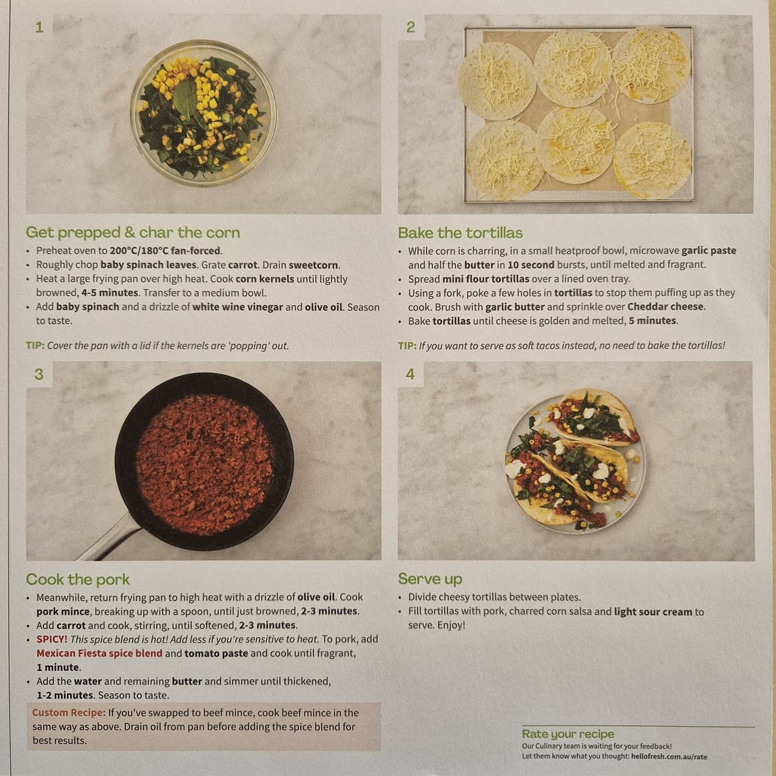 Cheesy Mexican Pork Tacos