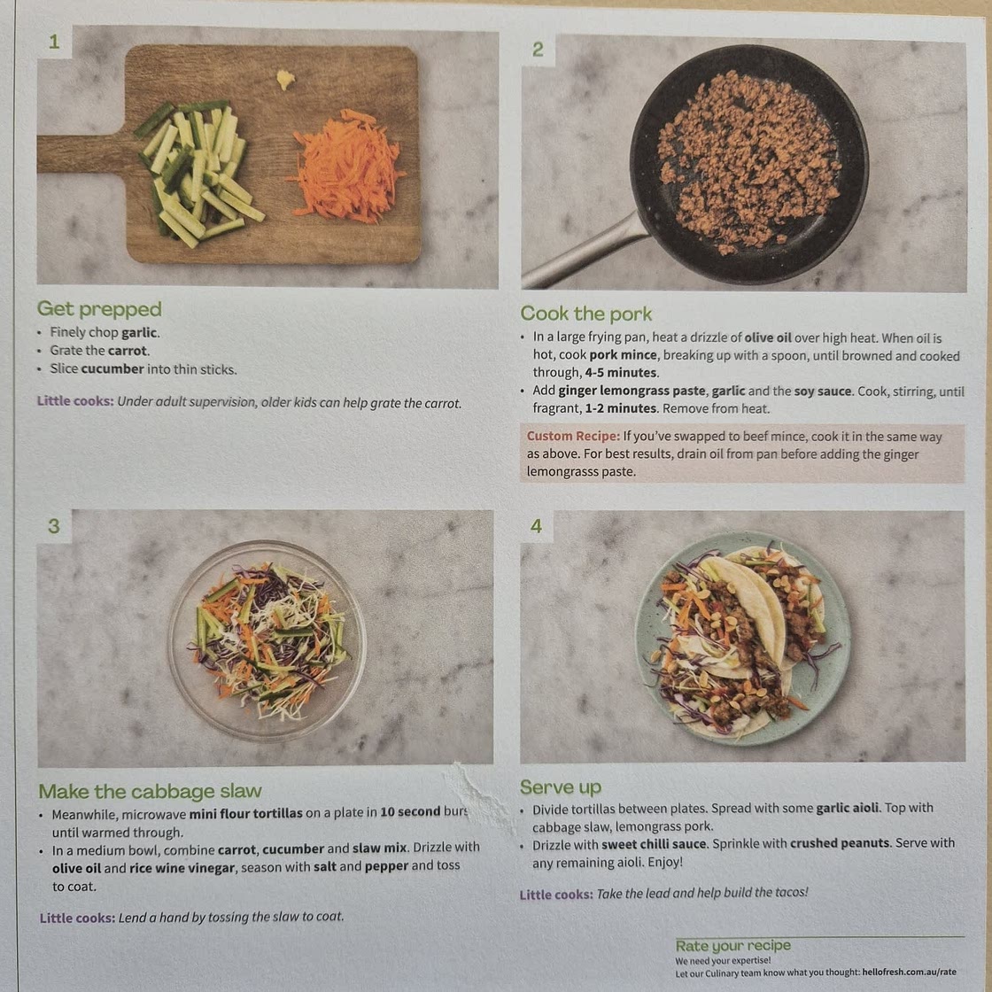 Lemongrass Pork & Slaw Tacos