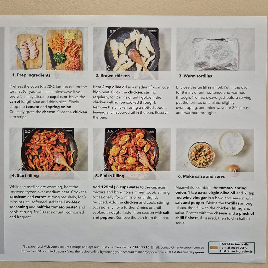 Tex-Mex Chicken Tortillas