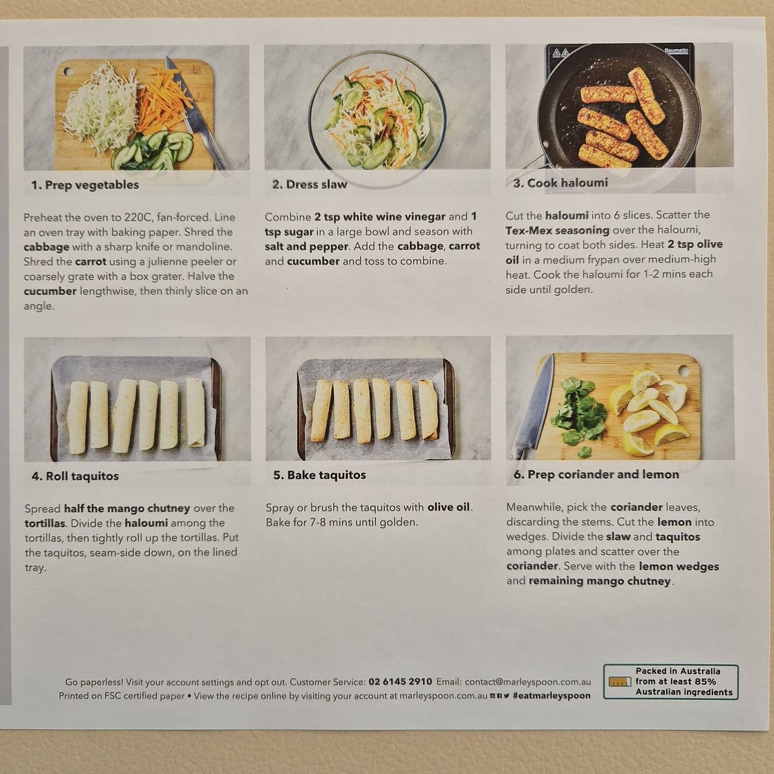 Crispy Haloumi Taquitos & Slaw