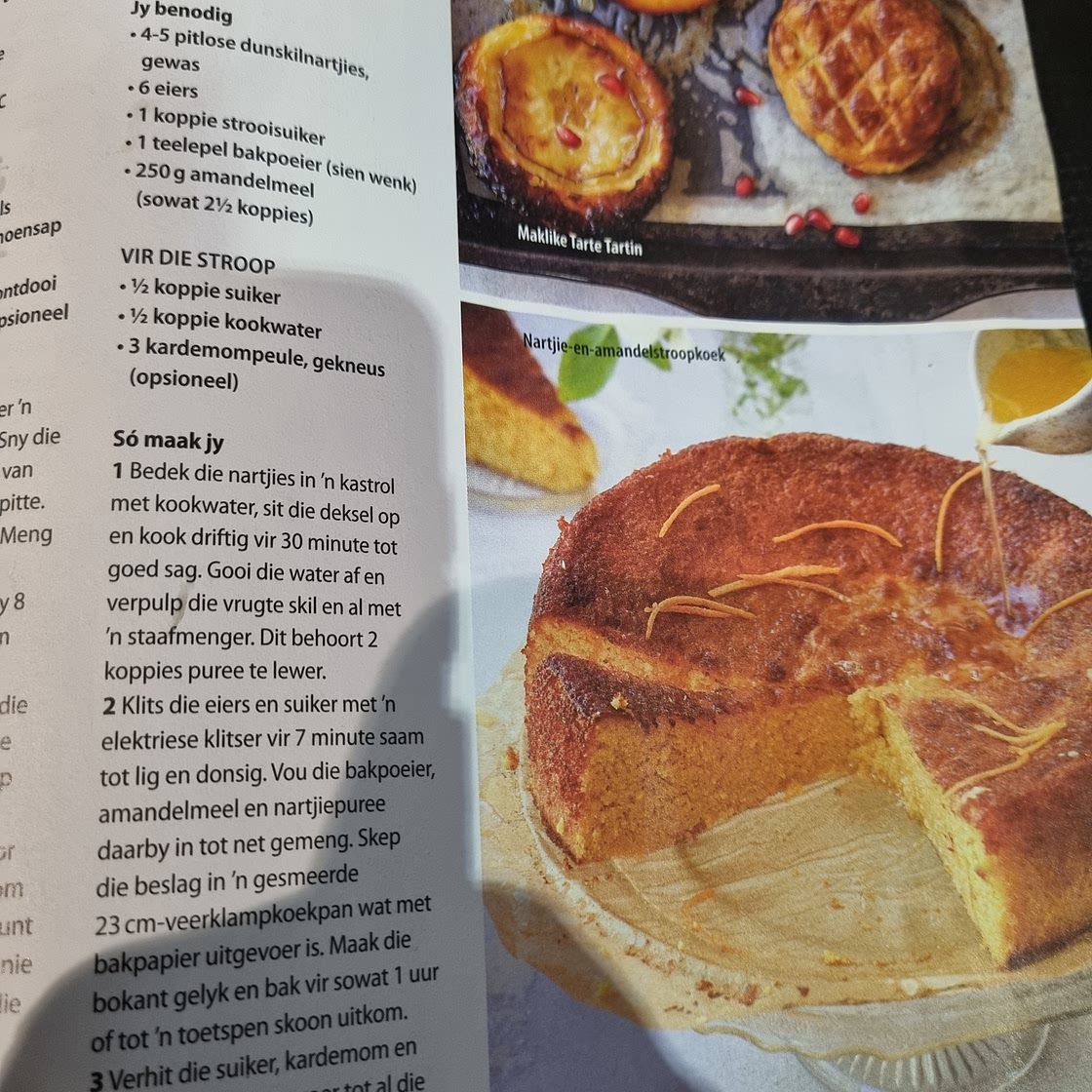 Nartjie en amandelstroopkoek