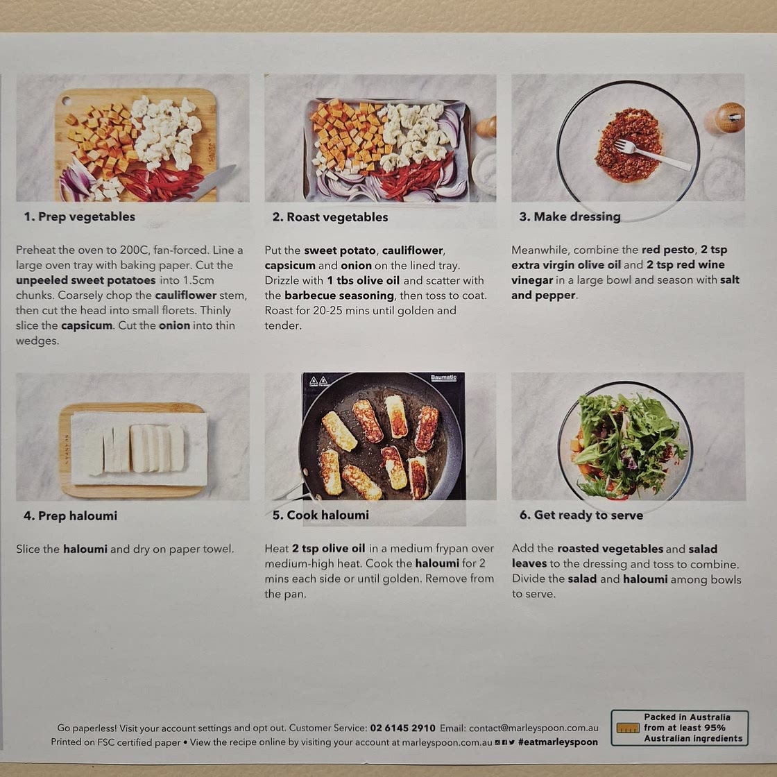 Veggie & Haloumi Salad