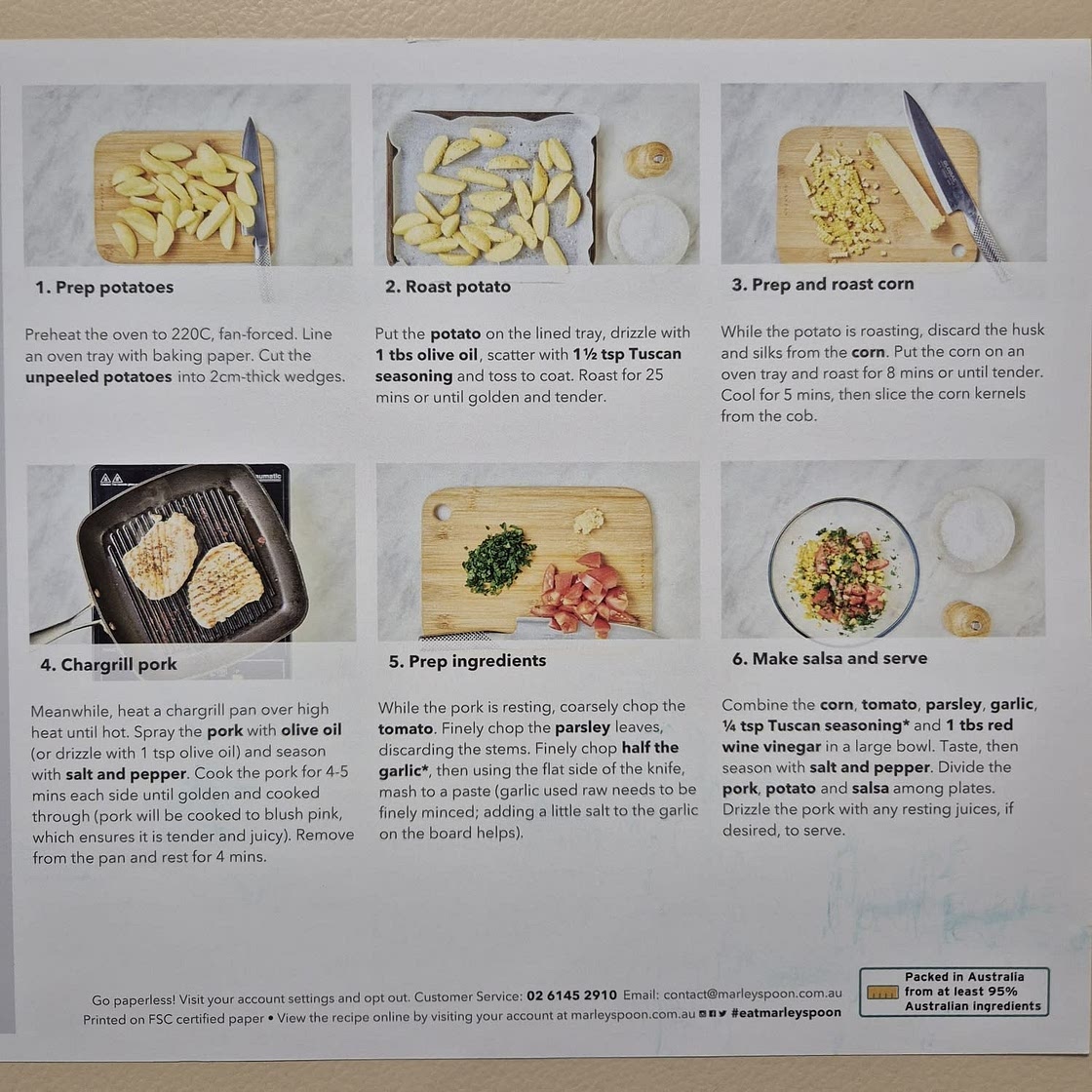 Grilled Pork & Corn Salsa