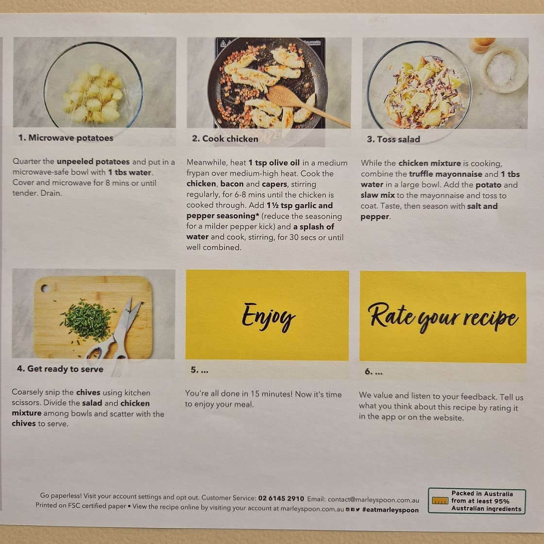 Truffled Chicken-Bacon Potato Salad