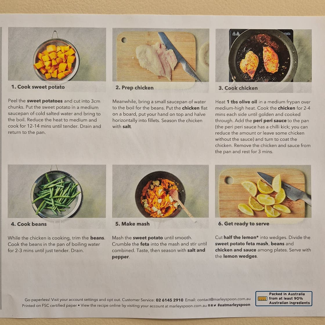 Peri Peri Chicken & Sweet Potato Feta Mash