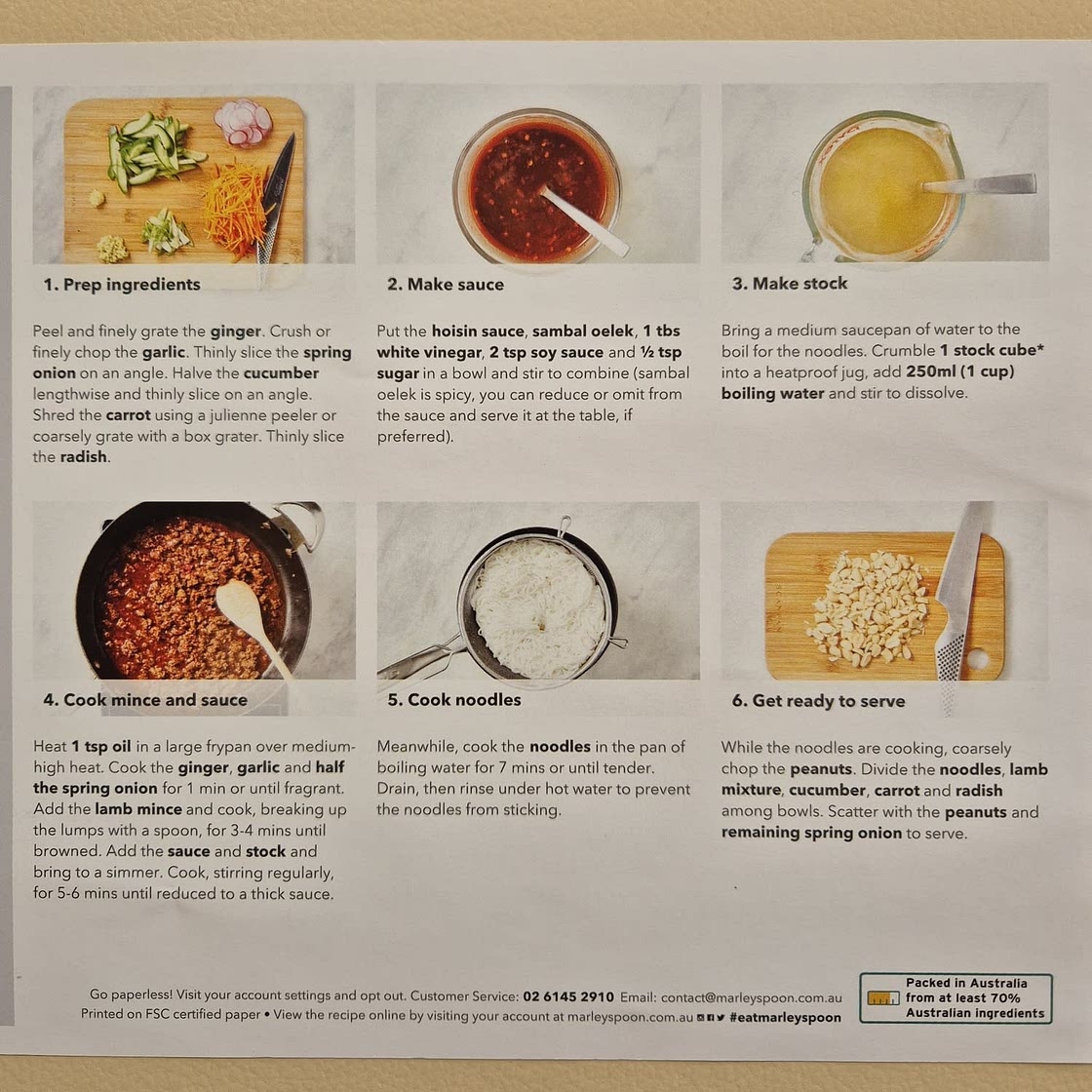 Hoisin Lamb Noodle Bowl