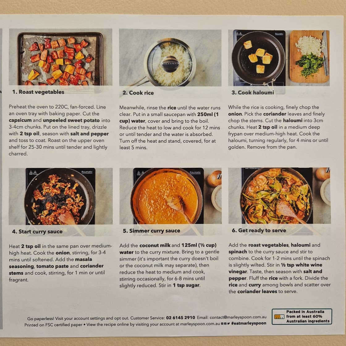 Mild Haloumi & Vegtable Curry