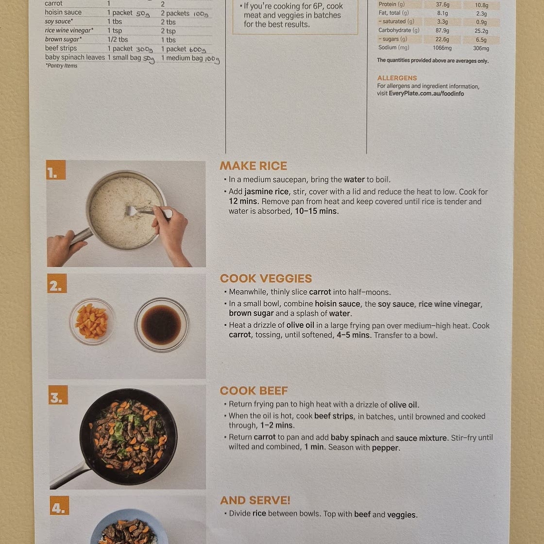 Hoisin Beef & Veggie Stir-fry