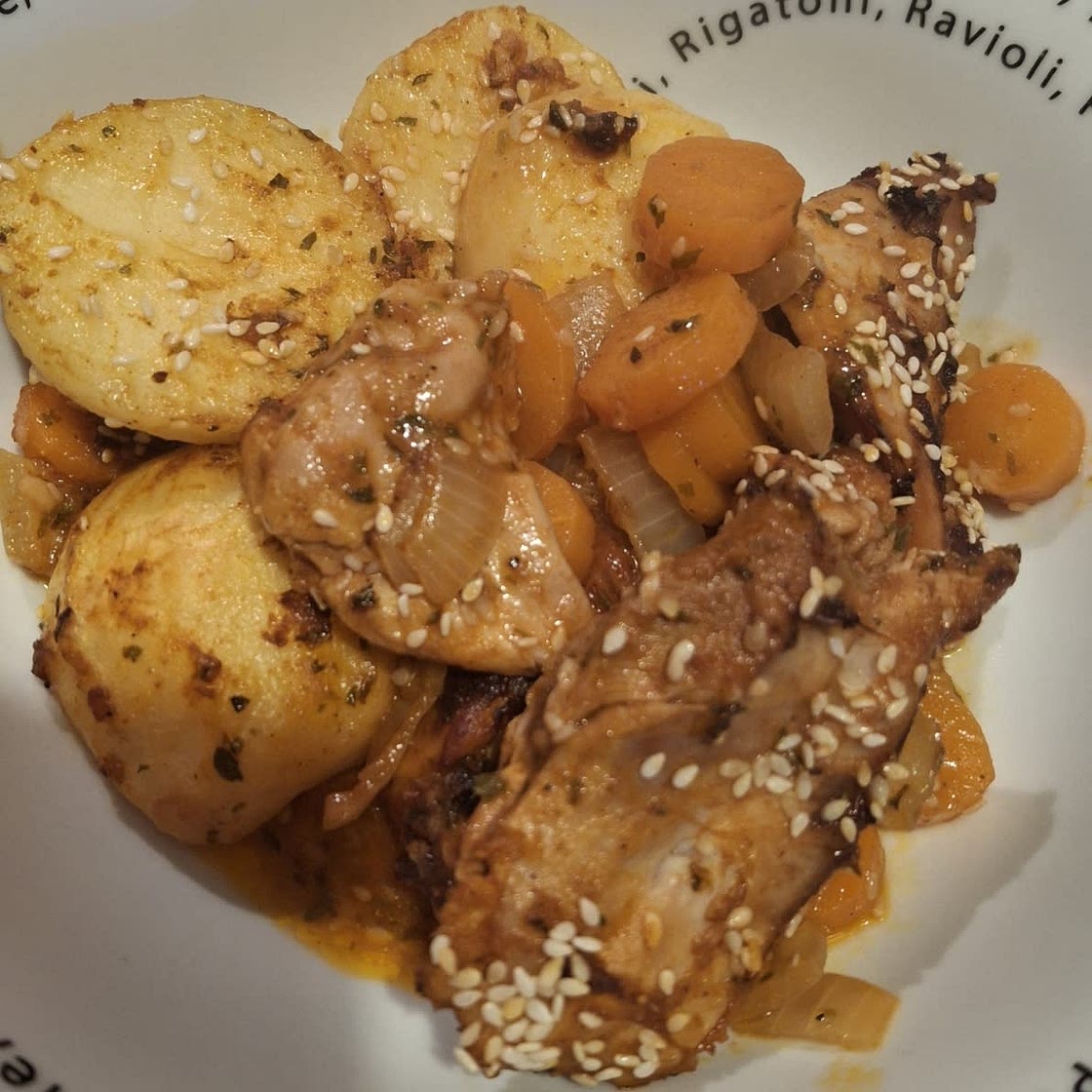 Baked Boneless Chicken Thighs with Baharat