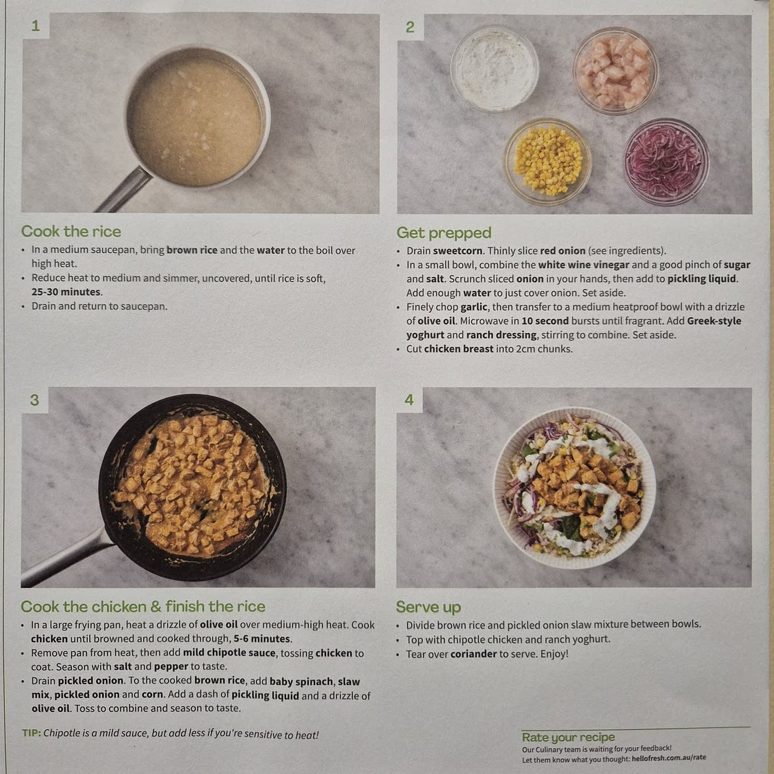 Easy Chipotle Chicken & Brown Rice Bowl