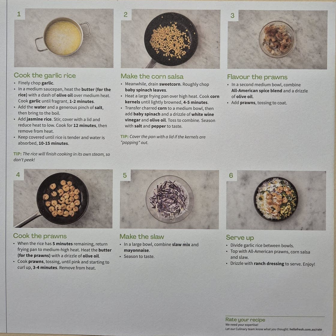 American-Spiced Prawns & Garlic Rice