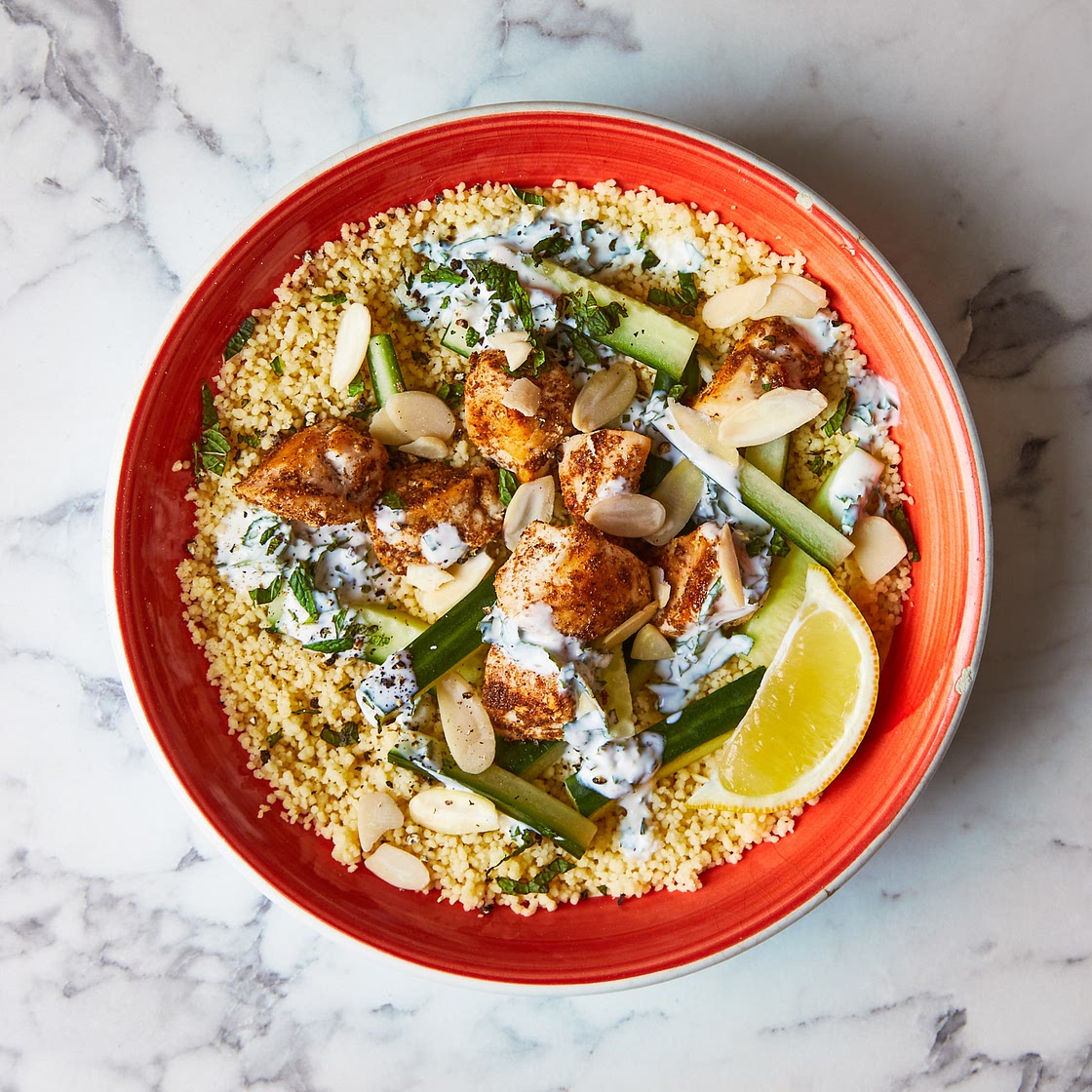 Coriander Chicken With Couscous And Mint Yoghurt