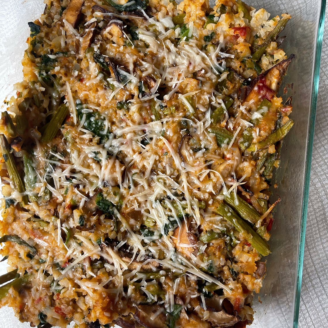 The BEST Vegetable Bake ~ hearty, flavorful, low carb & plant-based