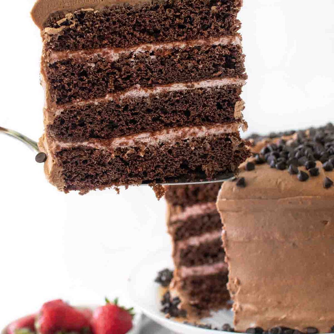 Chocolate Valentines Day Cake