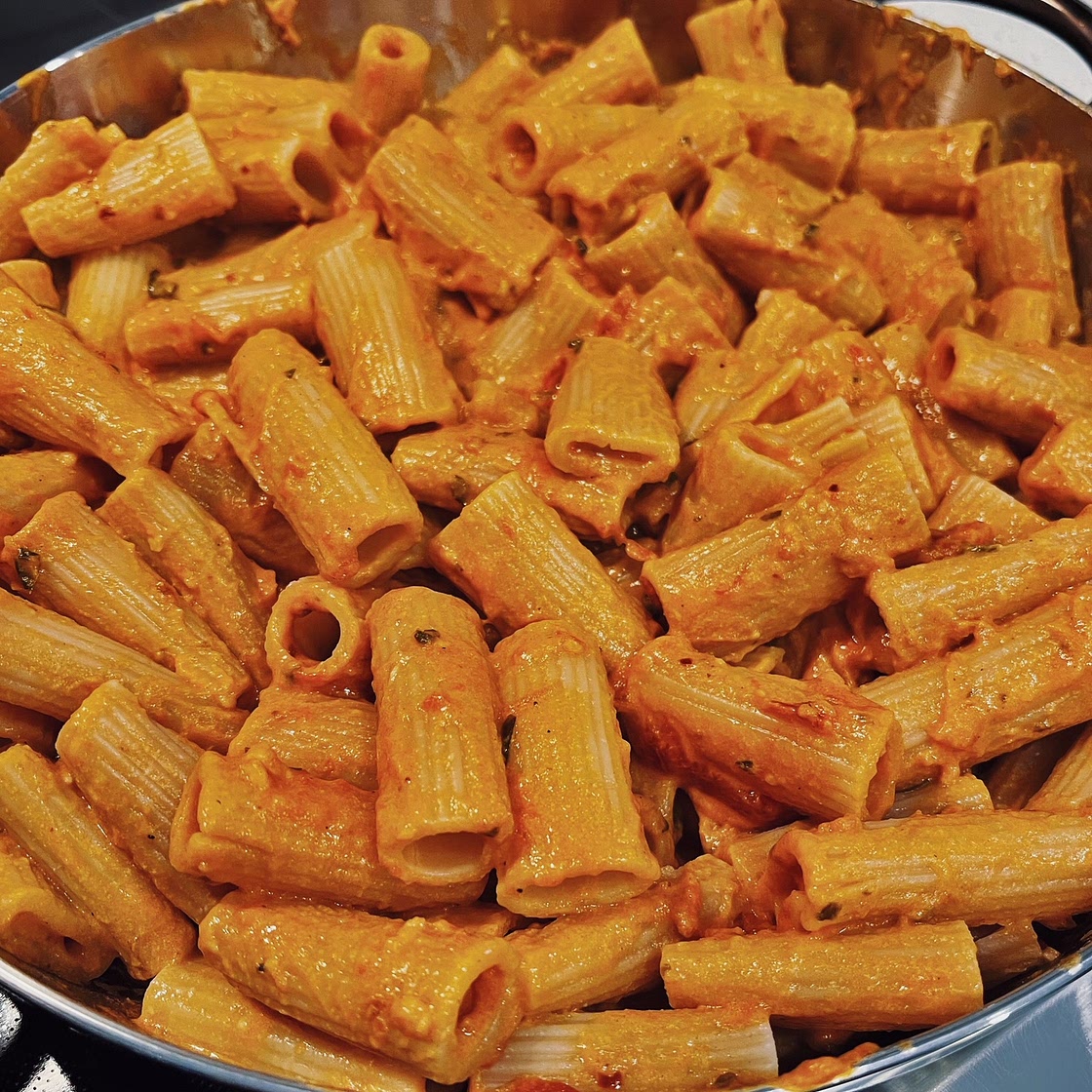 Dairy-Free Spicy Rigatoni + Great Jones Cookware Review