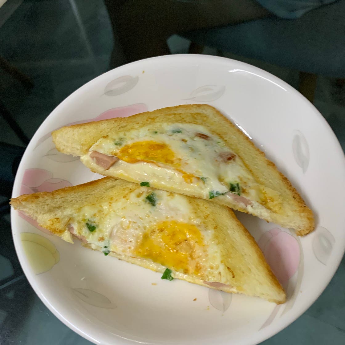 Toasty Egg-Stuffed Sausage with Mozzarella Sandwich 