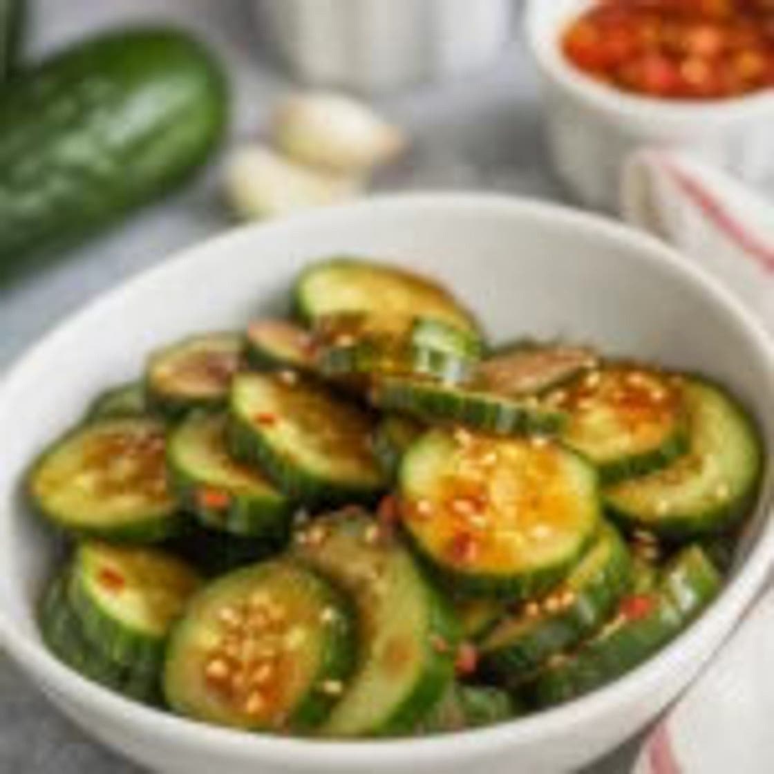 Spicy Korean Cucumber Salad