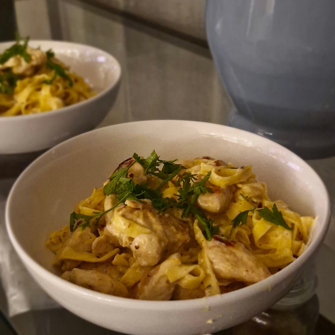 Spicy Chicken Alfredo with a Kick