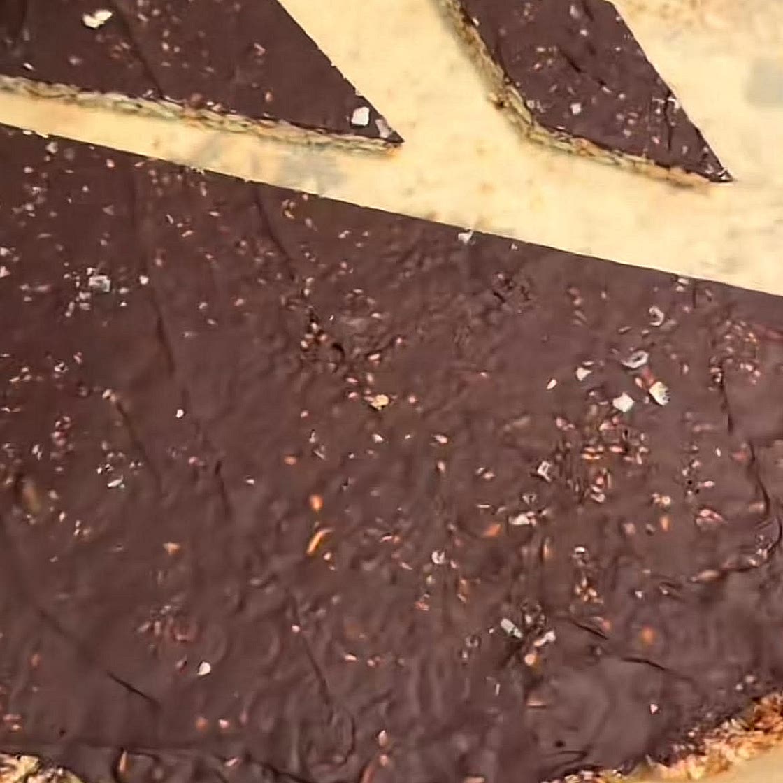 Seedy chocolate bark