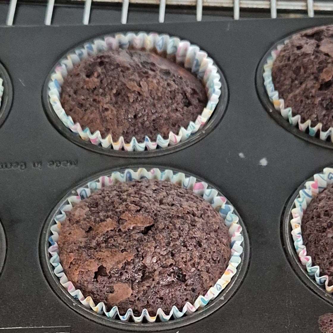 Cupcake formed brownies that are cupcake-ish