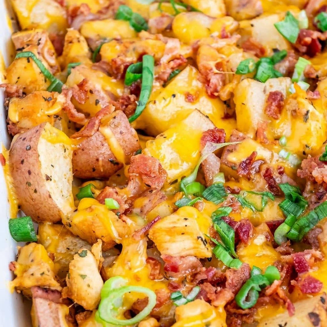 Loaded Chicken and Potato Casserole