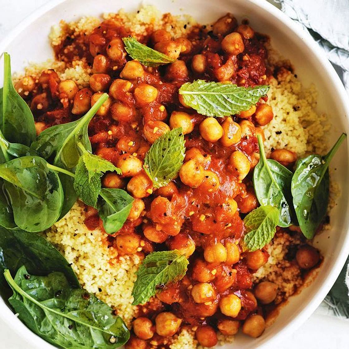 Moroccan chickpea tagine