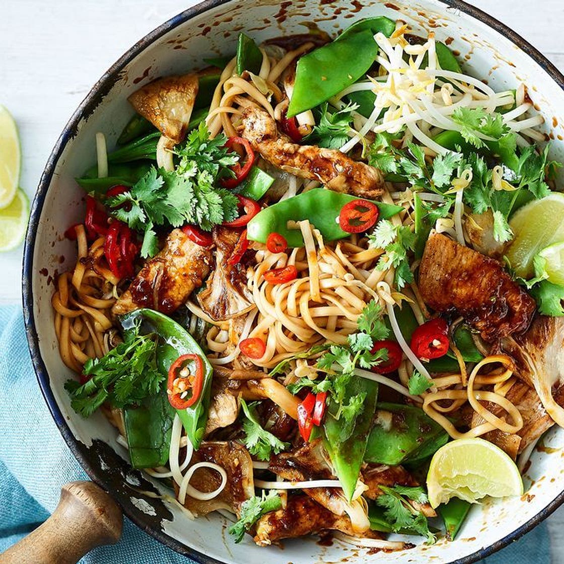 Healthy chicken chow mein
