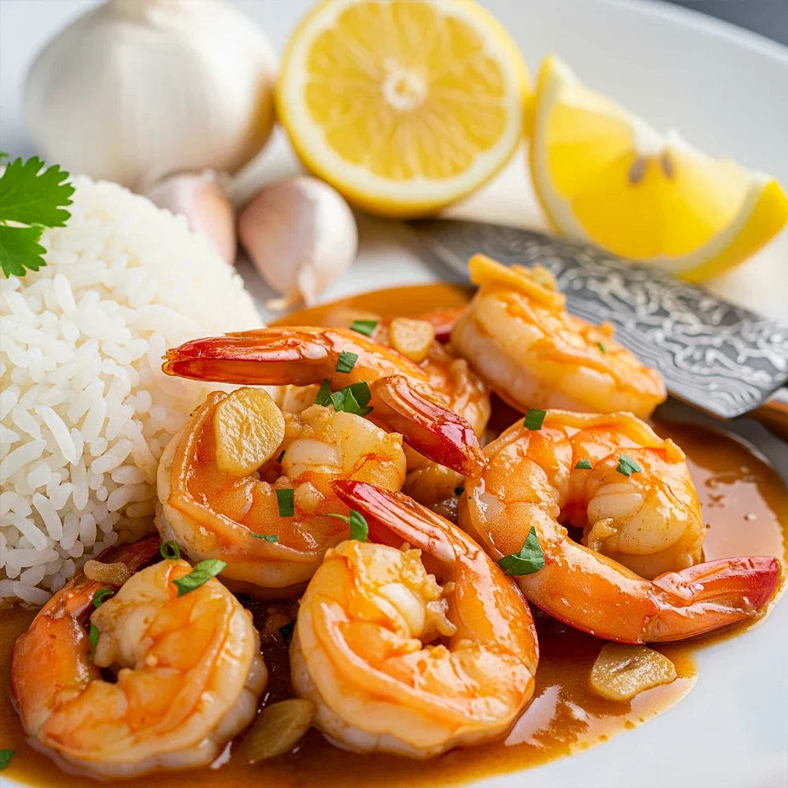Shrimp in Garlic Sauce Recipe Quick, Flavorful Dinner with Sharp Blades